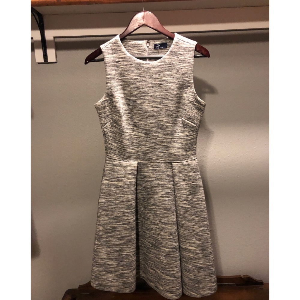 Gap // Spacedyed scuba knit fit & flare dress